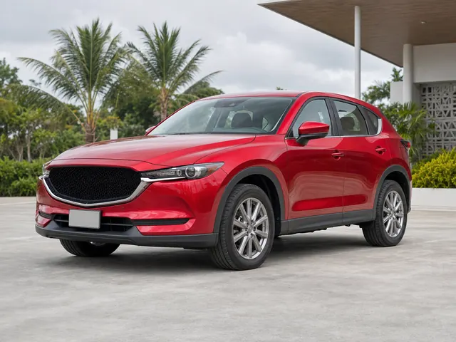 Red 2018 Mazda CX-5 photo forwarded on WhatsApp